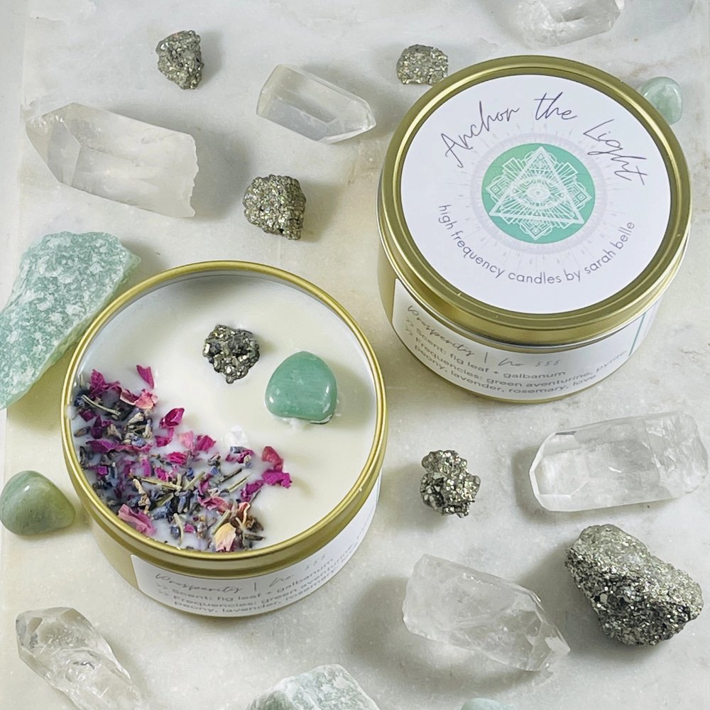 Prosperity Crystal Candle | Girl on the Go Wellness Spa